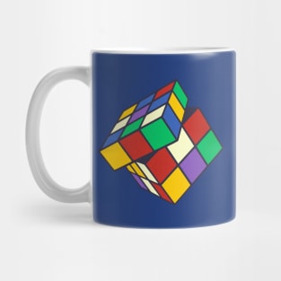 Cube 90s Art & Retro colors Mug